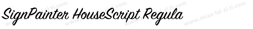 SignPainter HouseScript Regular字体转换